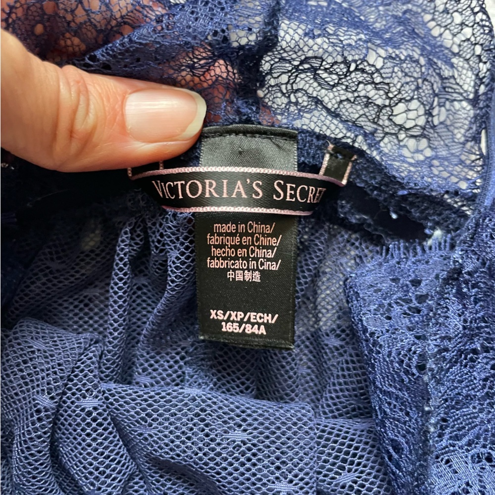 Victorias Secret Blue Lace Lingerie Top - Picture 5 of 5